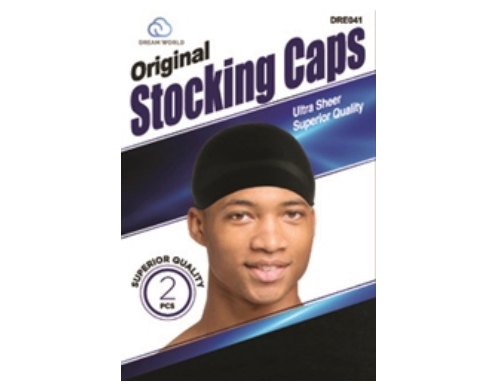 Men’s Stocking Wave Cap Black 2pc