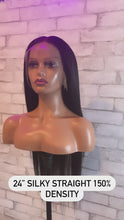 Load and play video in Gallery viewer, Styled Silky Straight Lace Front Wig 24”
