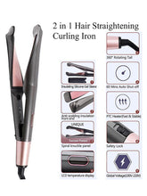 Load image into Gallery viewer, Styled by Stunning Hair Straightener Curling Iron 2in1
