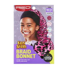 Load image into Gallery viewer, RED BY KISS | Kids Satin Braid Bonnet
